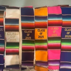 Class of 2025 Multicolor Graduation Stole